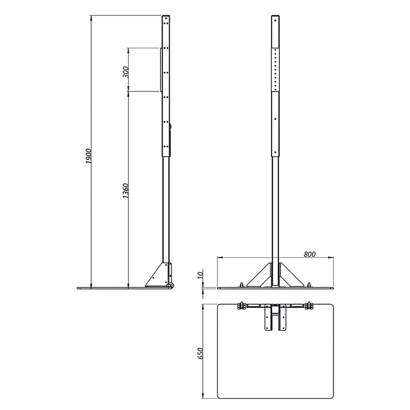Pied d'atelier de reparation velo professionnel Officine Parolin opus lifter supporte 30KGS - avec plaque metal (hauteur reglable par manivelle inclus ou visseuse non inclus) -gist - vue 6