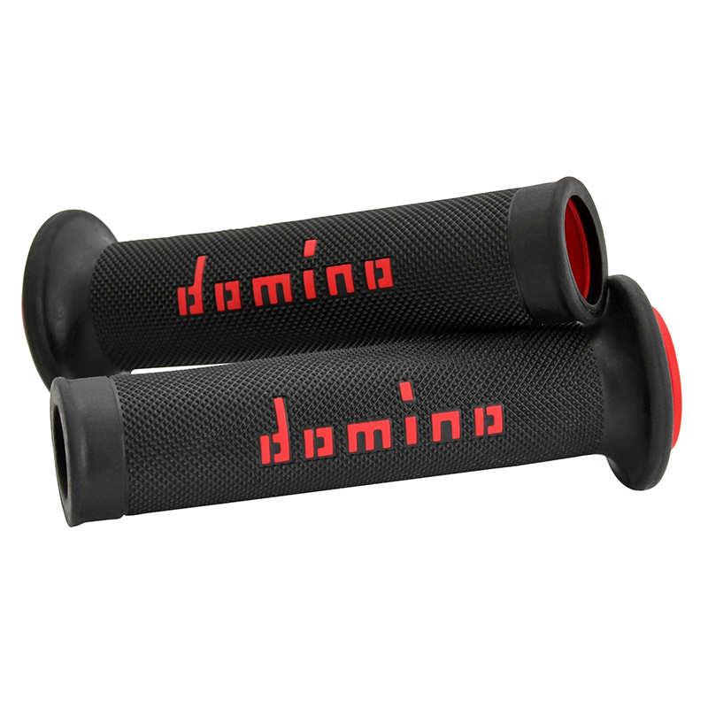 Revêtement de poignée Domino A010 noir-rouge Open End 120-125 mm (paire) - vue 2