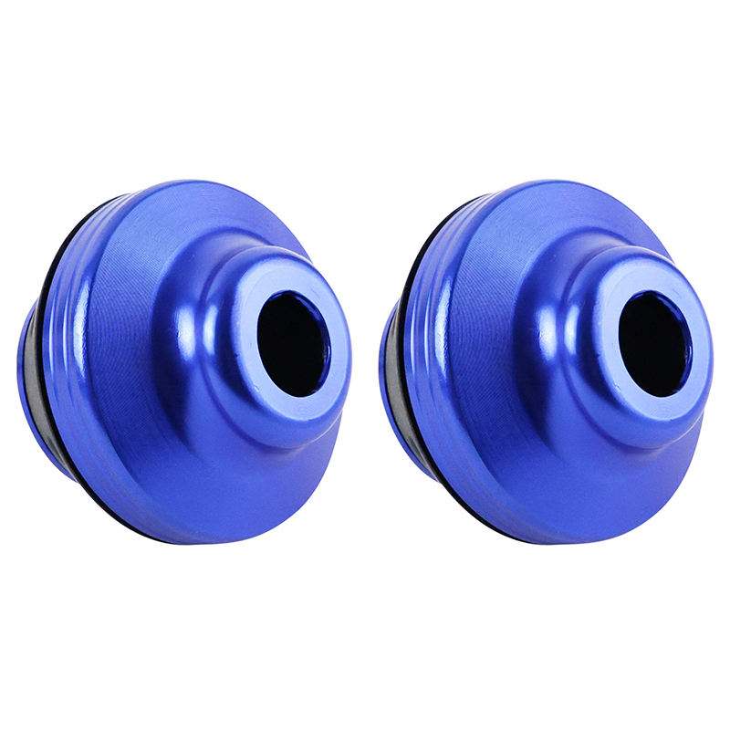 Écrou protection antichute fixation moyeu trottinette métal bleu Sélection P2R - vue 2