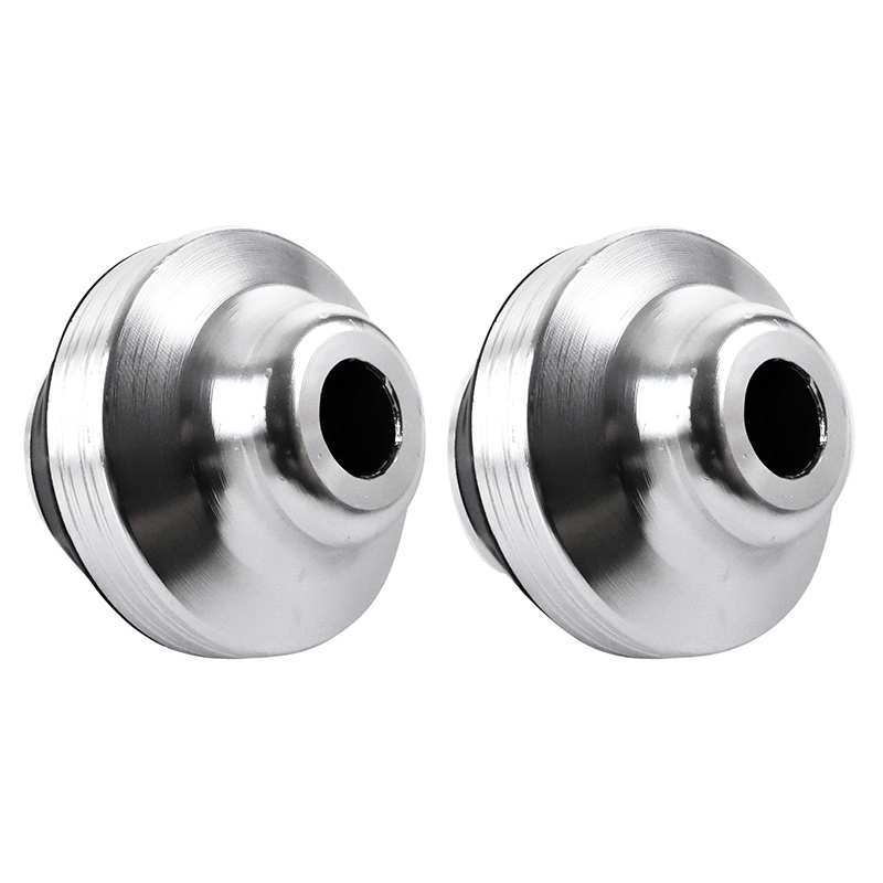 Écrou de protection antichute fixation moyeu trottinette métal argent Sélection P2R - vue 2