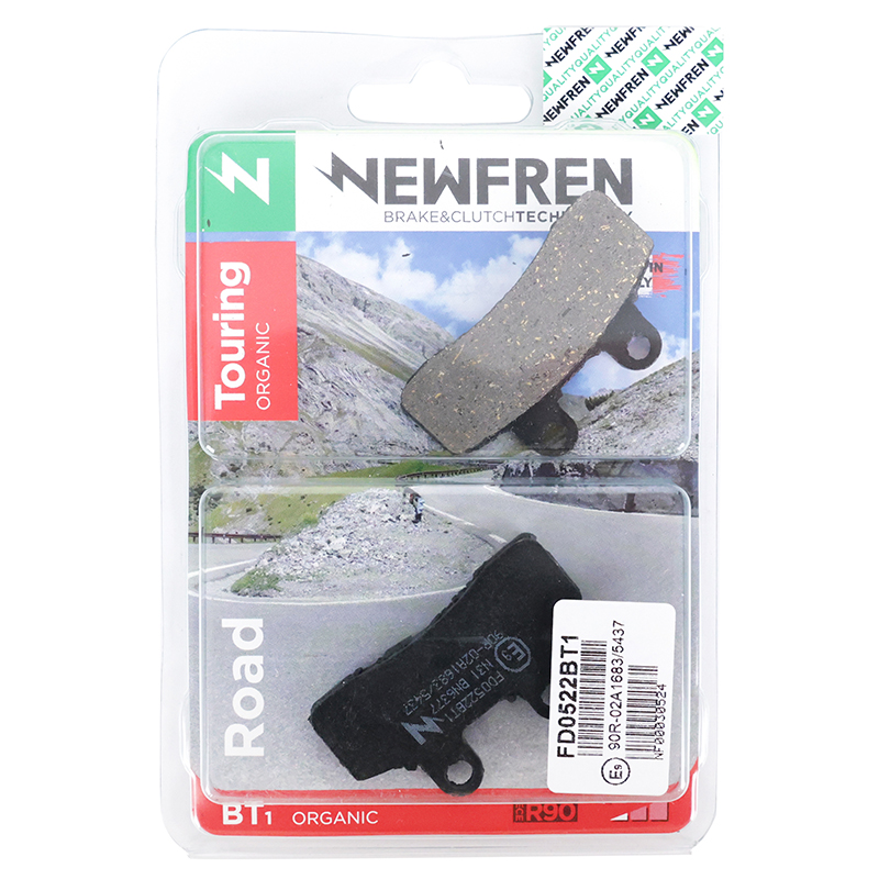 Plaquette de frein Newfren pour elstars 125 blade s 2010+ av-ar-generic 50 SM mini trigger 2008+2009 av-ar, x mini trigger 2008+2009-LIFAN 125 LF off road 2007+ av (FD0522BT) (touring organique) - vue 4