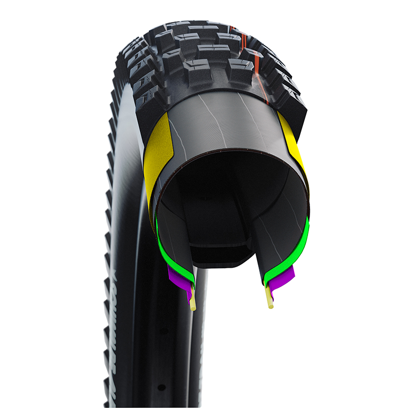Pneu VTT Schwalbe Albert Evo 27.5 x 2.50 Radial Noir TS Tubeless Ready VAE - vue 3