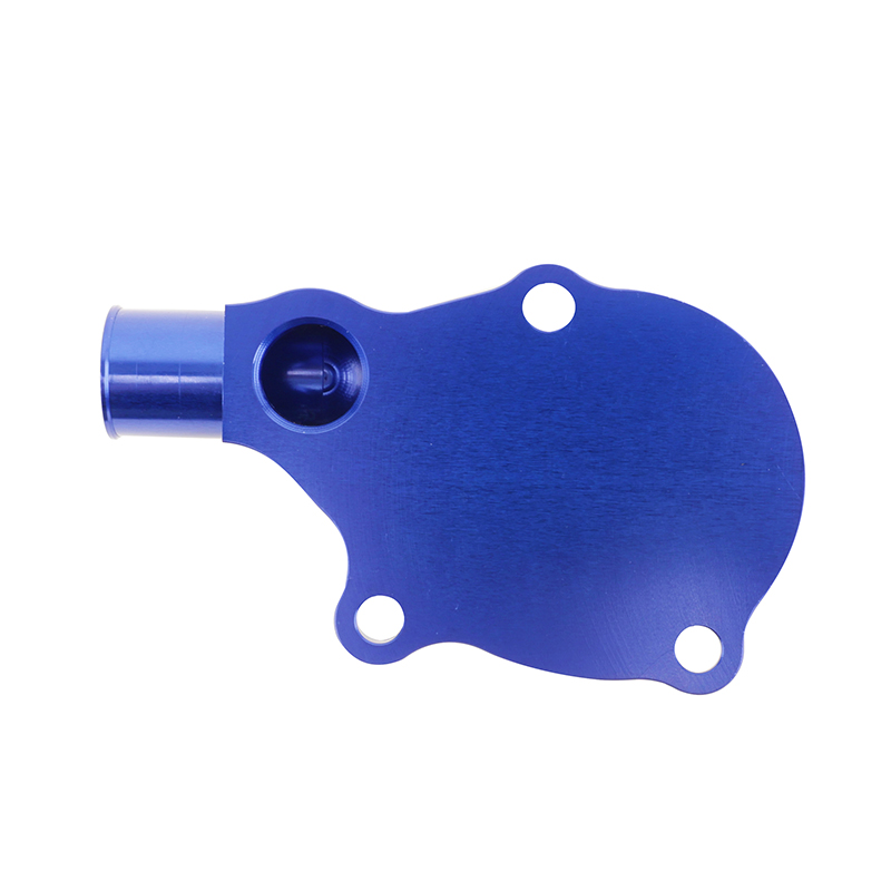 Carter-couvercle corps pompe à eau Voca Racing Minarelli 50 AM6 bleu - vue 3