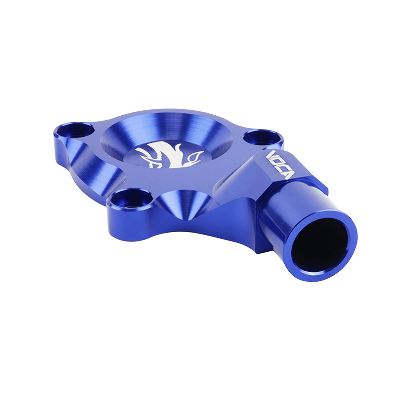 Carter-couvercle corps pompe à eau Voca Racing Minarelli 50 AM6 bleu - vue 4