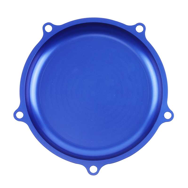 Couvercle embrayage Voca Racing aluminium CNC bleu 50 AM6 - vue 3