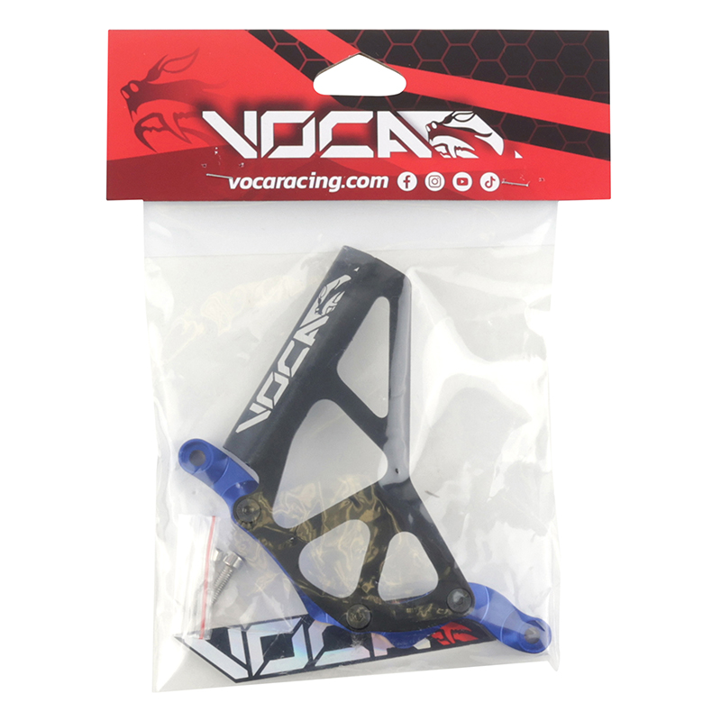 Cache pignon 50 Voca Racing aluminium CNC noir-bleu Minarelli 50 AM6 Beta 50 RR Rieju 50 MRT Sherco 50 SM-R SE-R - vue 4