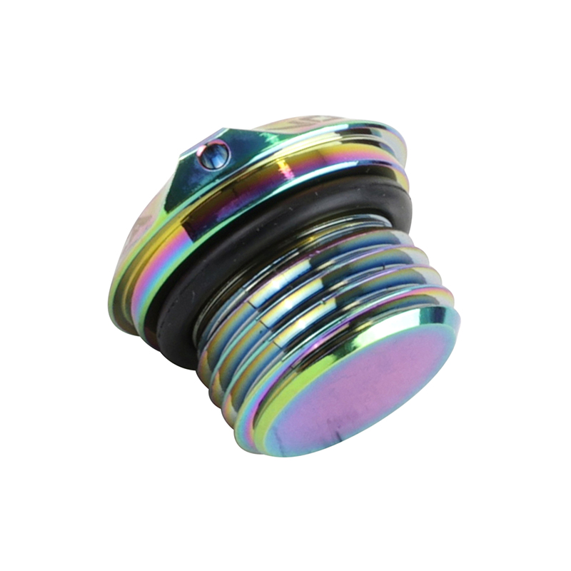 Bouchon d'huile boîte VOCA Evo V2 alu CNC néochrome Derbi 50 Senda GPR - vue 2