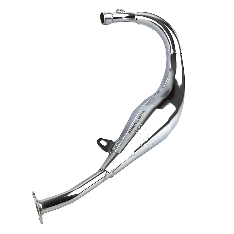 Pot-collecteur 50 a boite voca chromed pour minarelli 50 AM6, beta 50 RR 1999+2011-RIEJU 50 MRT, smx-peugeot 50 xps-yamaha 50 DTR (passage bas) (fixation incluse, silencieux RD30400 vendu separement) - vue 4