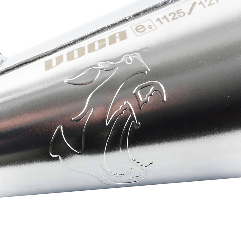 Pot-collecteur 50 a boite voca chromed pour minarelli 50 AM6, beta 50 RR 1999+2011-RIEJU 50 MRT, smx-peugeot 50 xps-yamaha 50 DTR (passage bas) (fixation incluse, silencieux RD30400 vendu separement) - vue 8