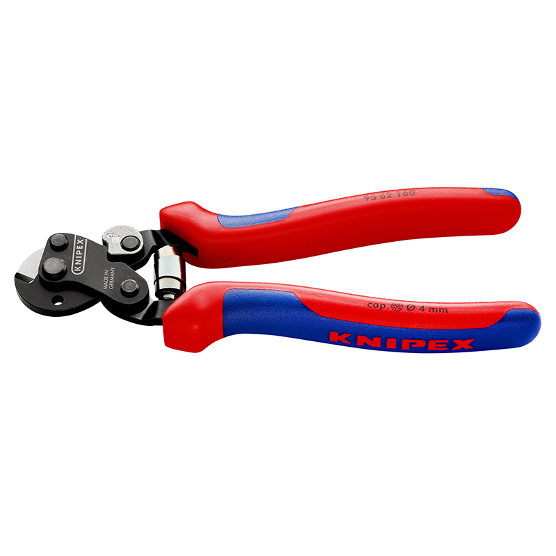 Pince coupe-câble Knipex 160 mm noir antirouille 4-6 mm poignée ergonomique ressort (95 62 160) - vue 2