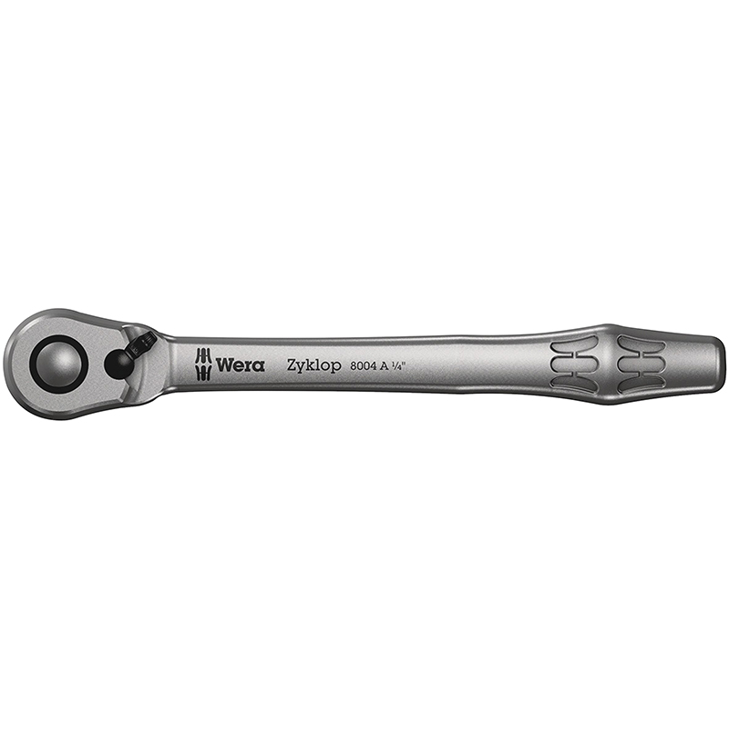 Cliquet Wera 8100 Zyklop métal 1-4 métrique avec douilles chrome molybdène - Coffret 13 pièces - vue 2