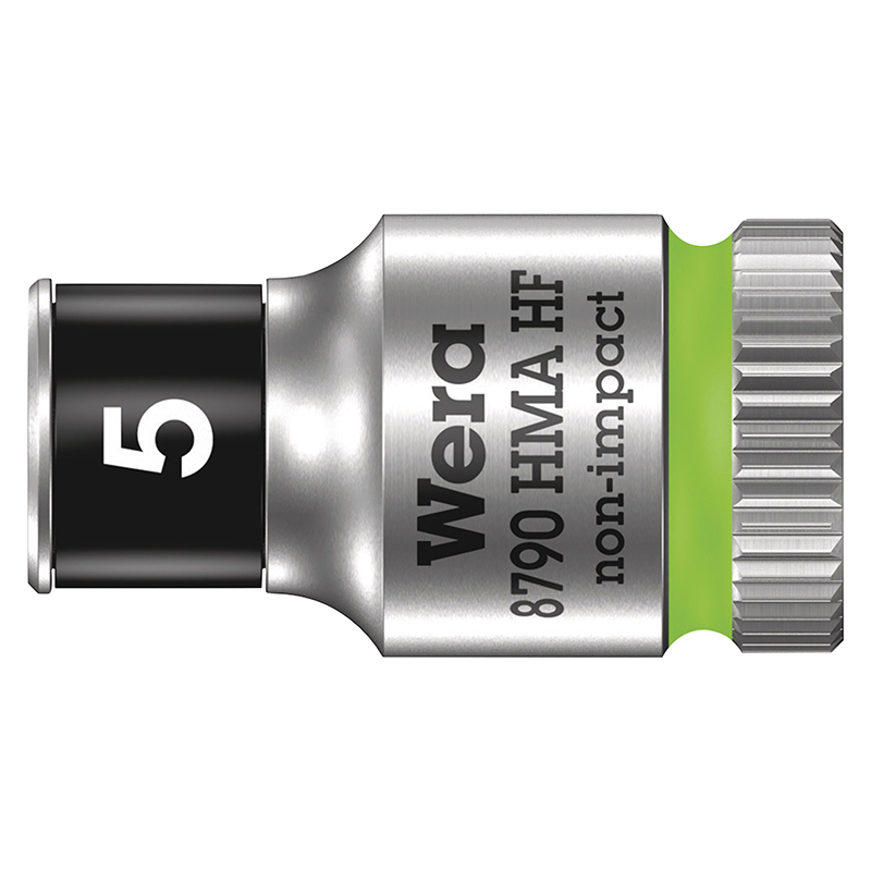 Cliquet Wera 8100 Zyklop métal 1-4 métrique avec douilles chrome molybdène - Coffret 13 pièces - vue 5