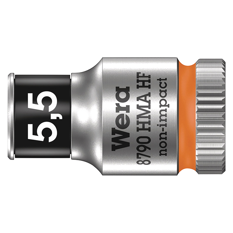 Cliquet Wera 8100 Zyklop métal 1-4 métrique avec douilles chrome molybdène - Coffret 13 pièces - vue 6