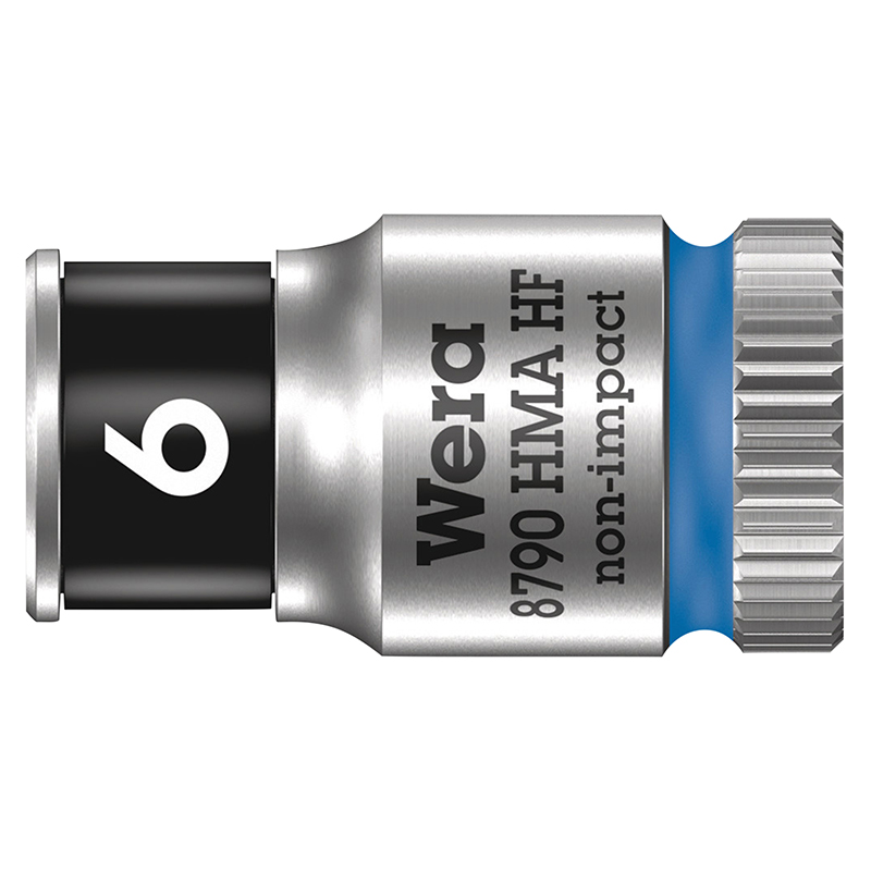 Cliquet Wera 8100 Zyklop métal 1-4 métrique avec douilles chrome molybdène - Coffret 13 pièces - vue 7