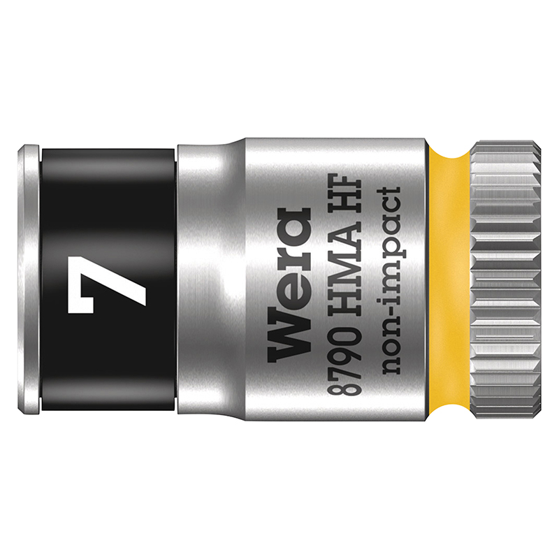 Cliquet Wera 8100 Zyklop métal 1-4 métrique avec douilles chrome molybdène - Coffret 13 pièces - vue 8