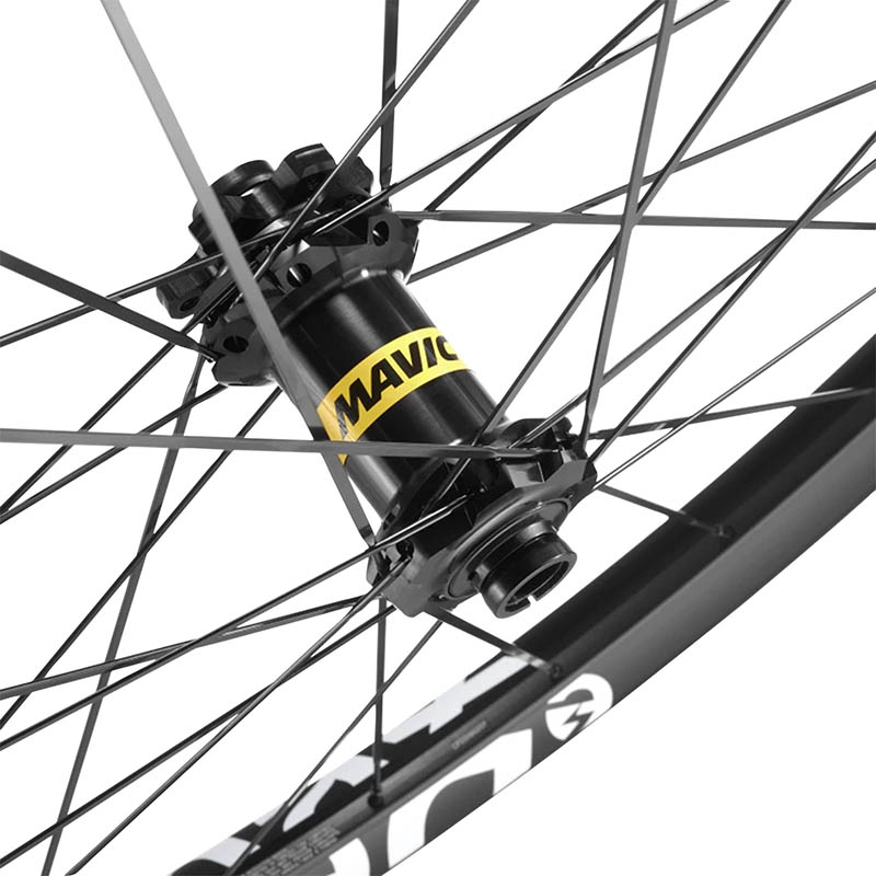 Roue VTT disque 27,5" Mavic e-Deemax Boost tubeless ready avant axe traversant 15-110 disque 6 trous jante 584-30 - vue 2