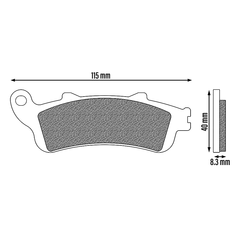 Plaquette de frein Newfren organique FD0254BE - vue 2