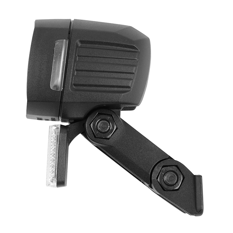 Éclairage vélo VAE Herrmans MR5 140 lumens noir avant sur fourche 6-12V - vue 3