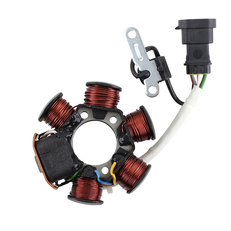 Stator allumage scoot adaptable aprilia 50 SR motard 2012+2017 2T-PIAGGIO 50 liberty 2003+2016 2T, typhoon 2006+2017 2T-GILERA 50 runner 2005+2017 2T (OEM: 639865-830296) -Magneti Marelli - vue 2