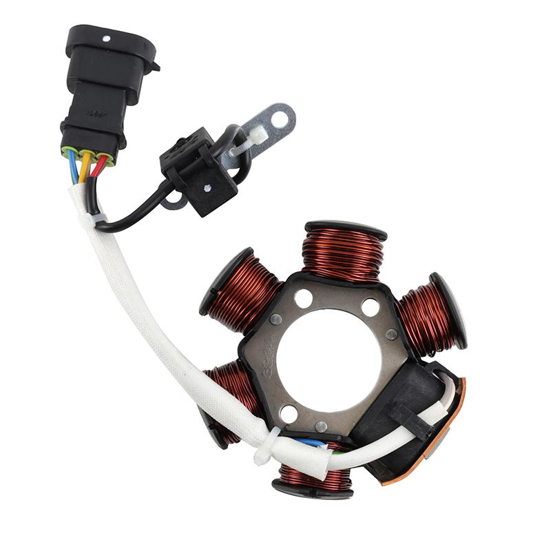 Stator allumage scoot adaptable aprilia 50 SR motard 2012+2017 2T-PIAGGIO 50 liberty 2003+2016 2T, typhoon 2006+2017 2T-GILERA 50 runner 2005+2017 2T (OEM: 639865-830296) -Magneti Marelli - vue 3