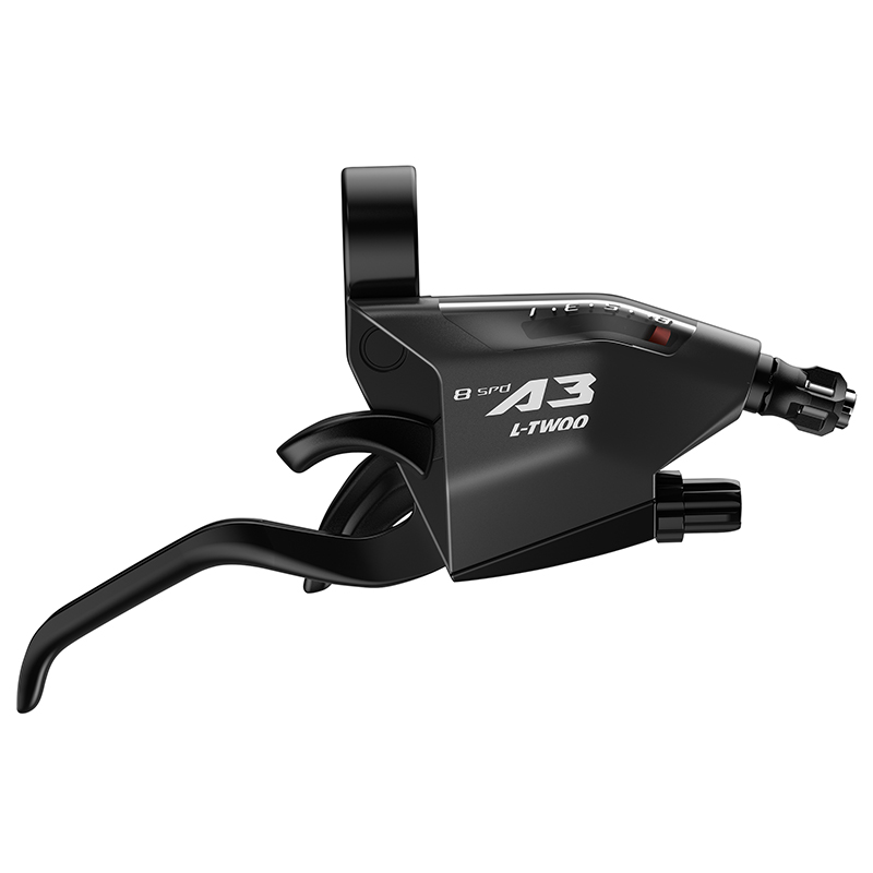 Levier-manette VTT Ltwoo 3 x 8V noir V-brake compatible Shimano (paire) - vue 2