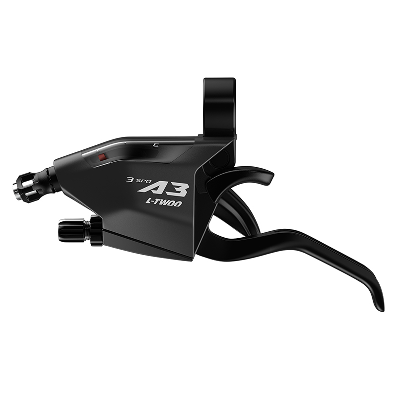 Levier-manette VTT Ltwoo 3 x 8V noir V-brake compatible Shimano (paire) - vue 3