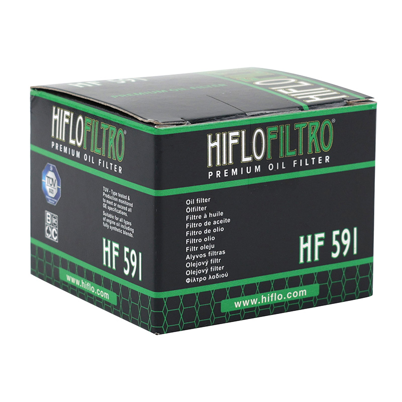 Filtre a huile moto adaptable benelli 125 TNT 2017+, 125 BN 2017+ (50X35 MM) -Hiflofiltro HF591 - vue 3