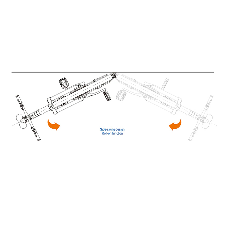 Support mural pour vélo Ibera avec fixation sur roue - 20" à 29" - Pliable avec oscillation latérale - vue 5