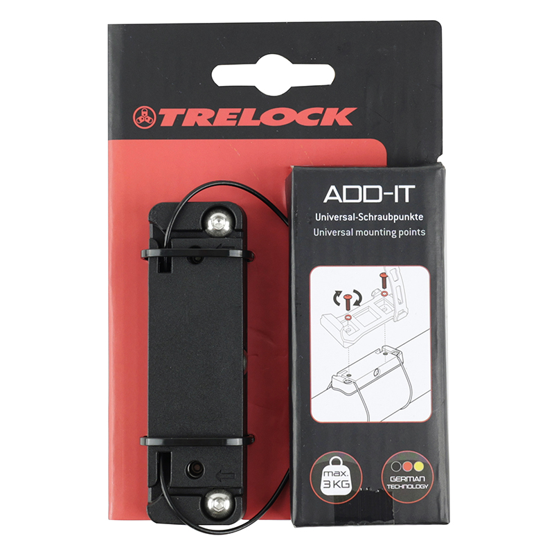 Support antivol vélo pliable et porte-bidon Trelock AXA Add-It noir montage universel - vue 4