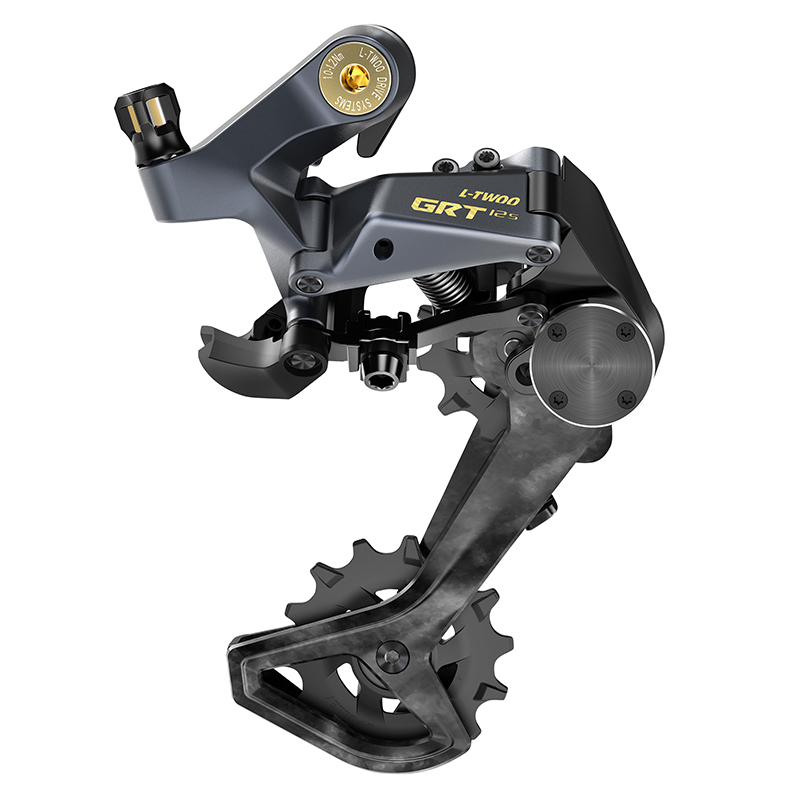 Groupe - transmission gravel Ltwoo 1X12V. GRT series disque hydraulique carbone noir - or (derailleur arriere - leviers - manettes avec etriers avant et arriere) (vendu en boite) -huile minerale - vue 4