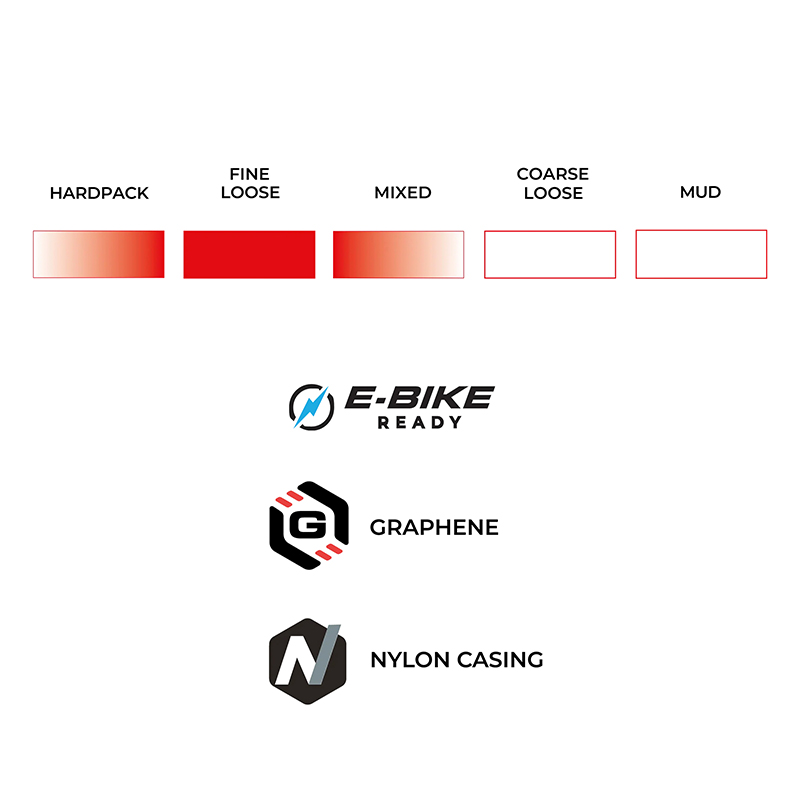 Pneu gravel Vittoria Terreno T30 Fine Loose Endurance Graphene 2.0 700 x 40 tubeless ready noir - vue 5