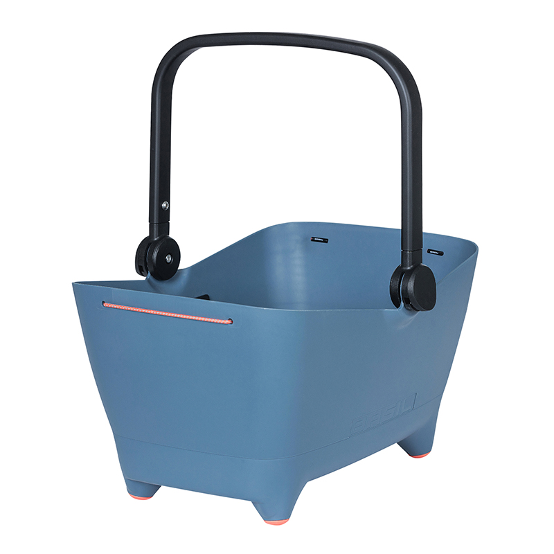 Panier arrière Basil Buddy bleu pour chien 45x32x22 cm compatible système MIK - vue 2