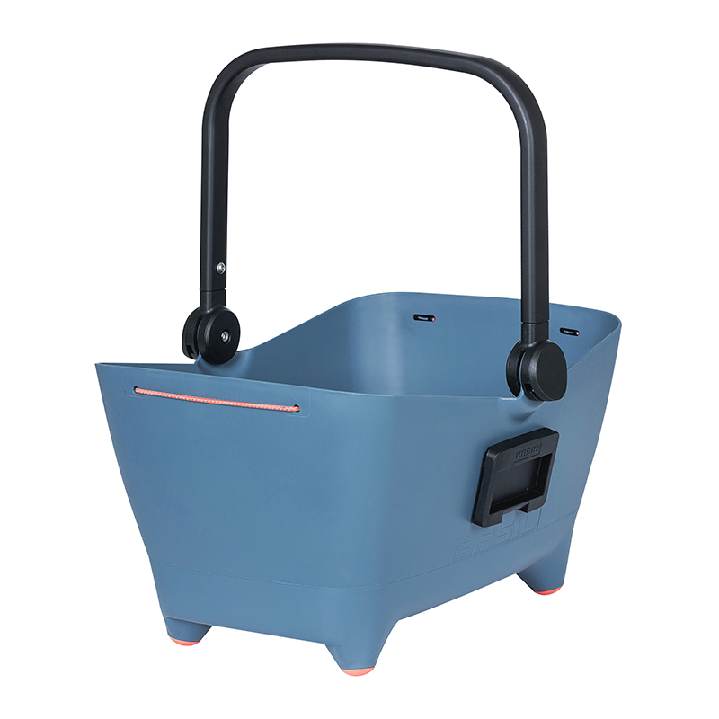 Panier arrière Basil Buddy bleu pour chien 45x32x22 cm compatible système MIK - vue 4