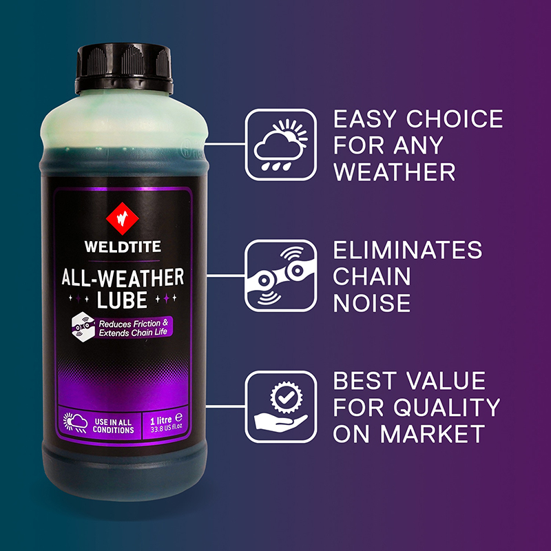 Lubrifiant chaîne Weldtite All Weather toutes conditions 1L - vue 3