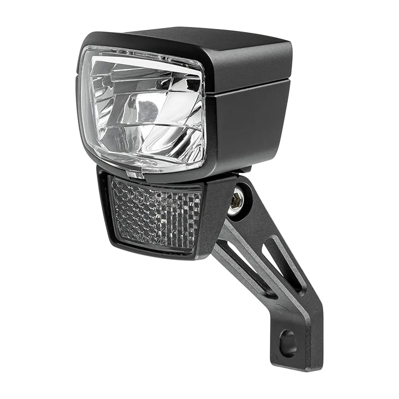 Eclairage velo vae - e-bike avant sur fourche Axa NXT 130 e-bike 6-12V 130LUX homologue noir compatible dynamo - pour voir a 140M et visible a 7KMS - vue 3