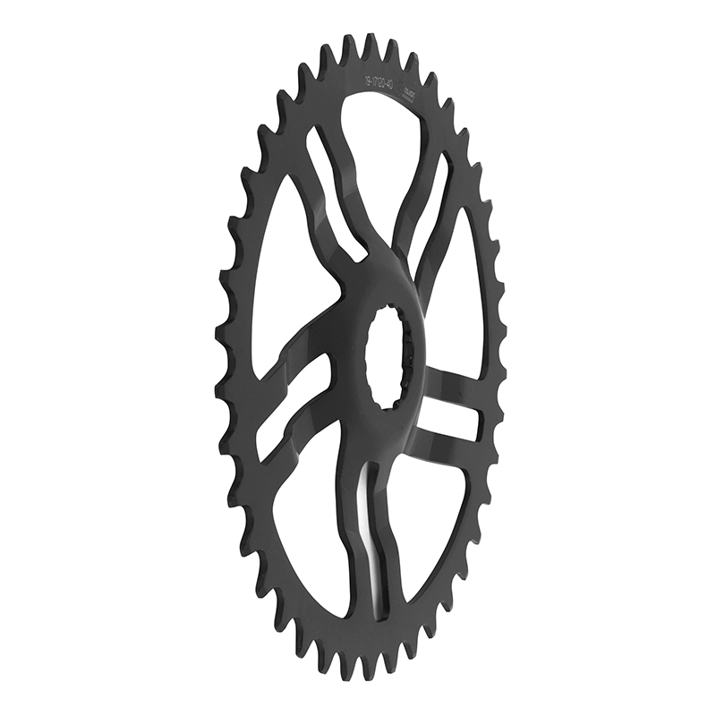 Plateau vae-e-bike direct mount pour bosch Esjot 40DTS mono noir acier (2.38 - 1-2X3-32" - 5.65 – 1-2X11-128") (3ÈME generation) sans rondelle de deport 2.8 MM avec 5.8MM - vue 3