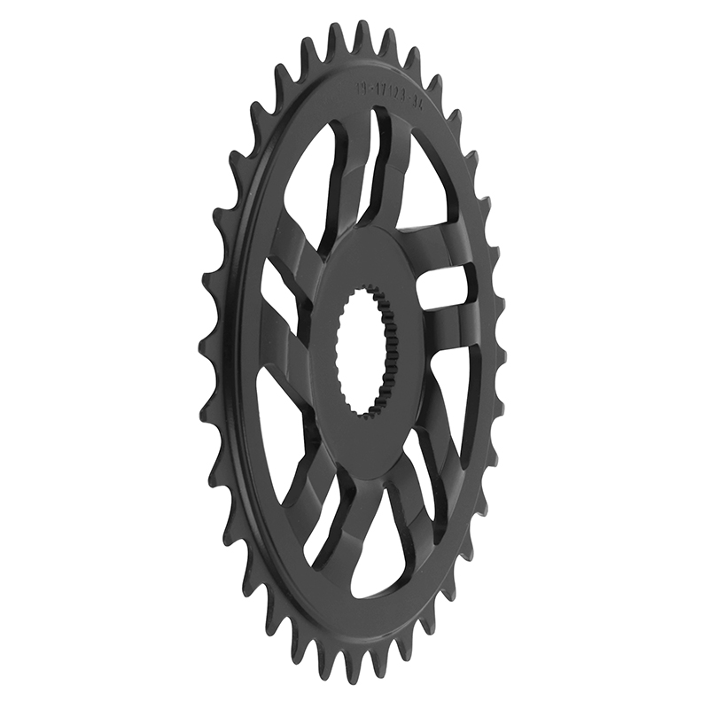 Plateau vae-e-bike direct mount pour bosch Esjot 34DTS mono noir acier (2.38 - 1-2X3-32" - 5.65 – 1-2X11-128") 4ÈME generation) (deport 2.5MM) - vue 3