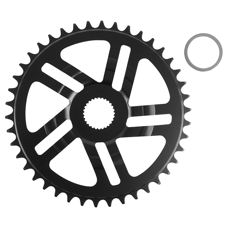 Plateau vae-e-bike direct mount pour bosch Esjot 42DTS mono noir acier (2.38 - 1-2X3-32" - 5.65 – 1-2X11-128") (4ÈME generation) (deport 2.5MM) - vue 2