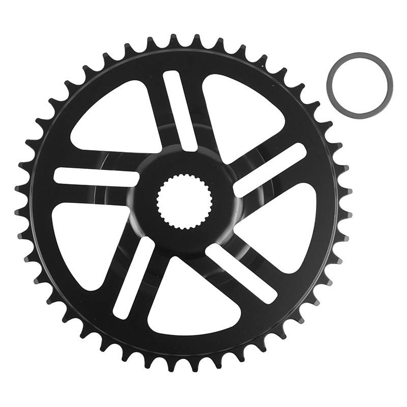 Plateau vae-e-bike direct mount pour bosch Esjot 44DTS mono noir acier (2.38 - 1-2X3-32" - 5.65 – 1-2X11-128") (4ÈME generation) (deport 2.5MM) - vue 2