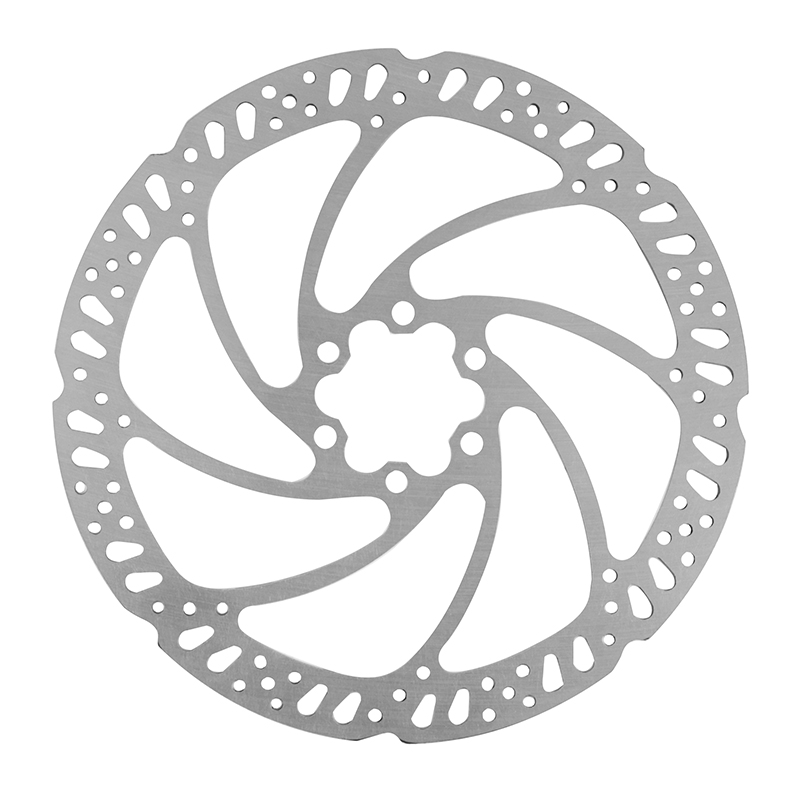 Disque de frein Tektro 180 mm 6 trous argent - vue 2