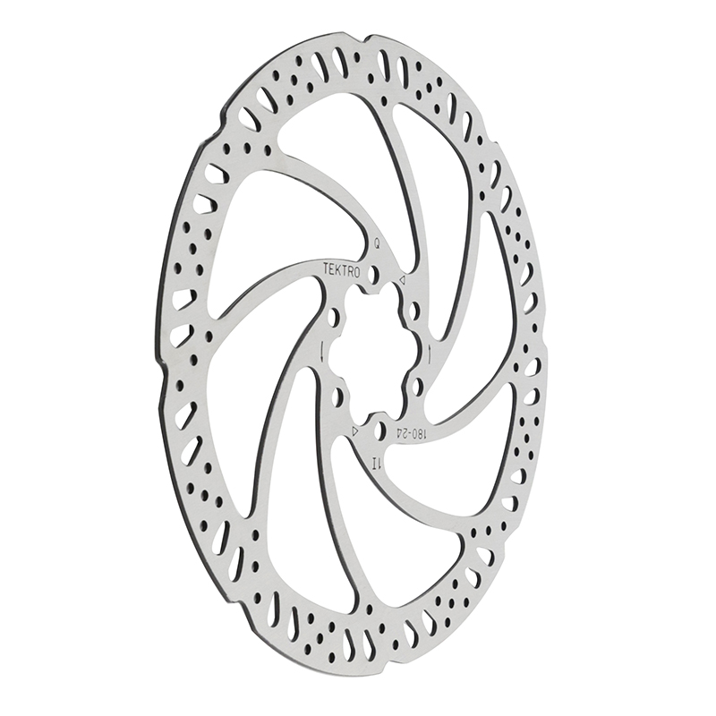 Disque de frein Tektro 180 mm 6 trous argent - vue 3