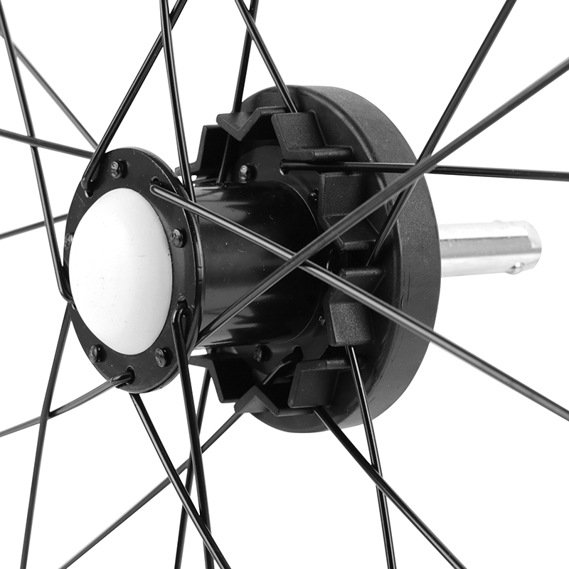Roue remorque vélo 20" moyeu fusée rayon avec pneu et chambre (droite) Polisport 161054 - vue 3