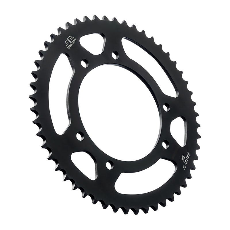 Couronne 50 à boîte adaptable Rieju 50 MRT 2009-2022 / Gas Gas 50 Rookie 2002-2005 420 52 dents acier noir JT Sprockets