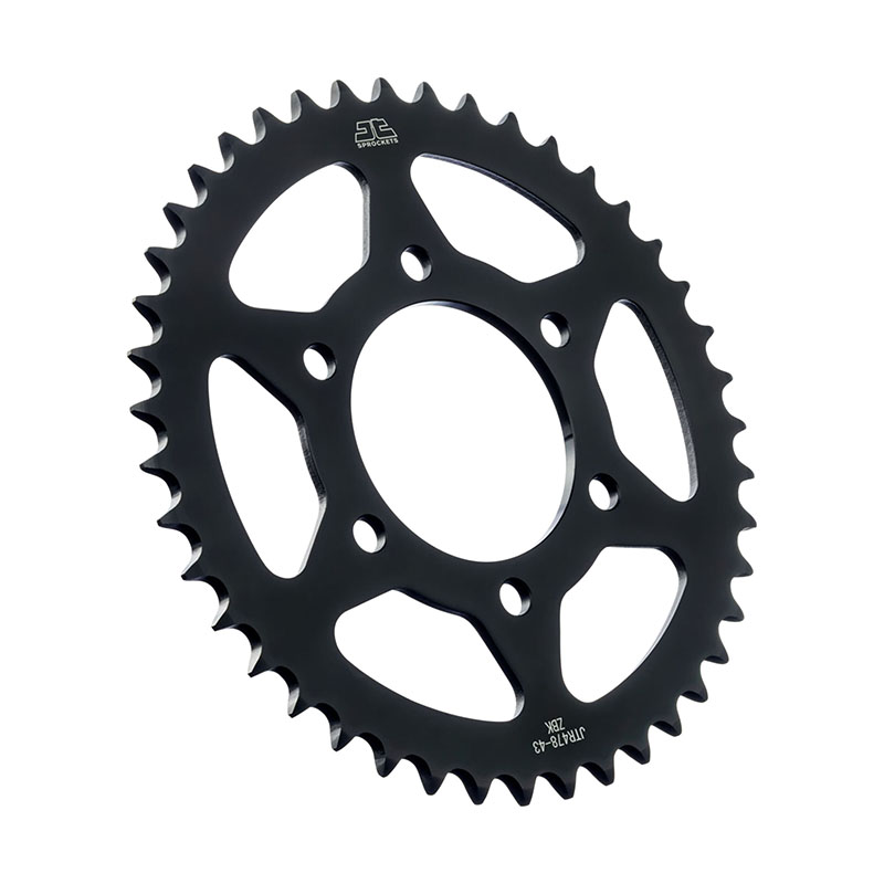 Couronne JT Sprockets 43Z PAS 520 Noir Diamètre Intérieur 080 Entraxe Fixation - vue 2