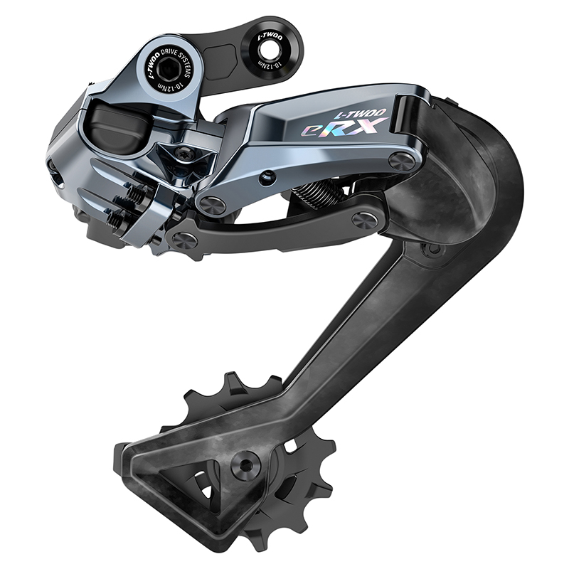Groupe - transmission route electrique Ltwoo 2x12-11-10v. erx series disque hydraulique carbone noir (derailleurs avant et arriere - leviers - manettes avec etriers avant et arriere - batterie) - vue 5