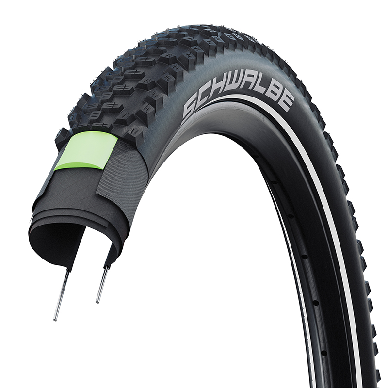 Pneu VTT Schwalbe Smart Sam Plus Addix 27.5 x 2.25 TR Flanc Réflex Double Defense Greenguard - vue 3