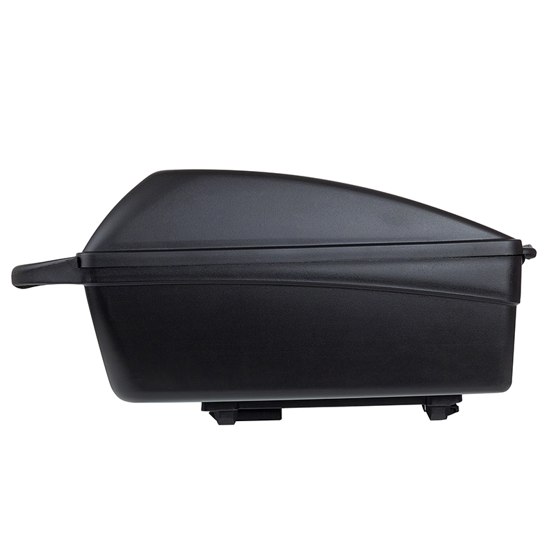 Top case velo box Polisport 11L noir fixation mik-mik-hd 2.0 verrouillage securise sur porte bagage a cle (long 42CM x larg 26CM x haut 21CM) - poids max 5 KG - vue 3