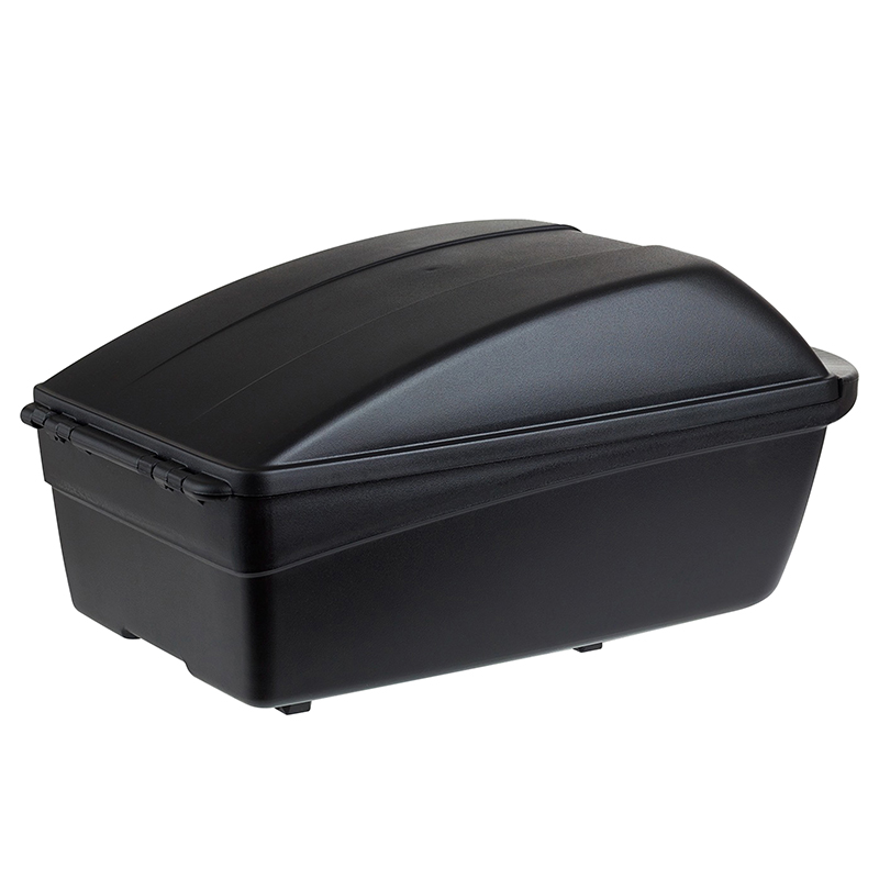 Top case velo box Polisport 11L noir fixation mik-mik-hd 2.0 verrouillage securise sur porte bagage a cle (long 42CM x larg 26CM x haut 21CM) - poids max 5 KG - vue 4