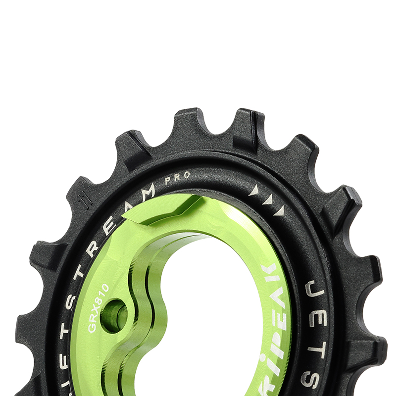Galet de dérailleur Tripeak 11-18 dents céramique 12-11x2V Shimano GRX RX810-815-820-825 vert (jeu de 2) - vue 2