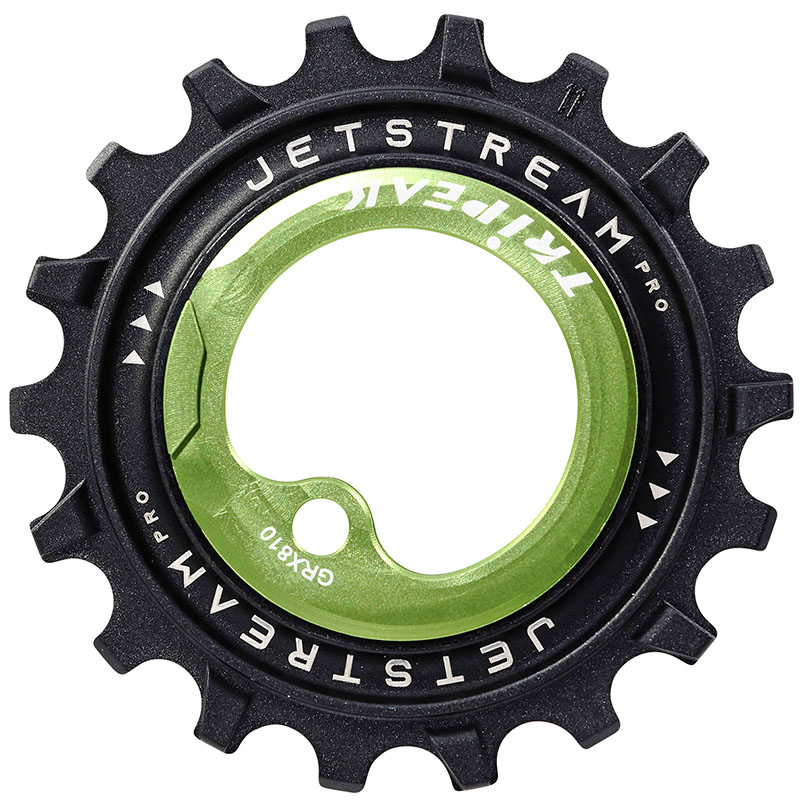 Galet de dérailleur Tripeak 11-18 dents céramique 12-11x2V Shimano GRX RX810-815-820-825 vert (jeu de 2) - vue 3